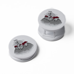 Dve držali za telefon z ilustracijo Ljubljanskega gradu.