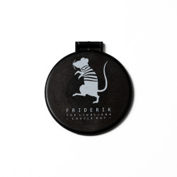 Zaprto žepno ogledalo z motivom podgane Friderika